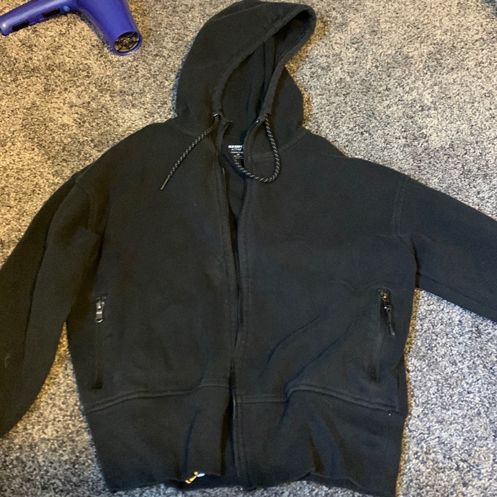 Black old navy active wear women’s zip up size Xs